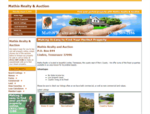 Tablet Screenshot of mathisrealtytn.com